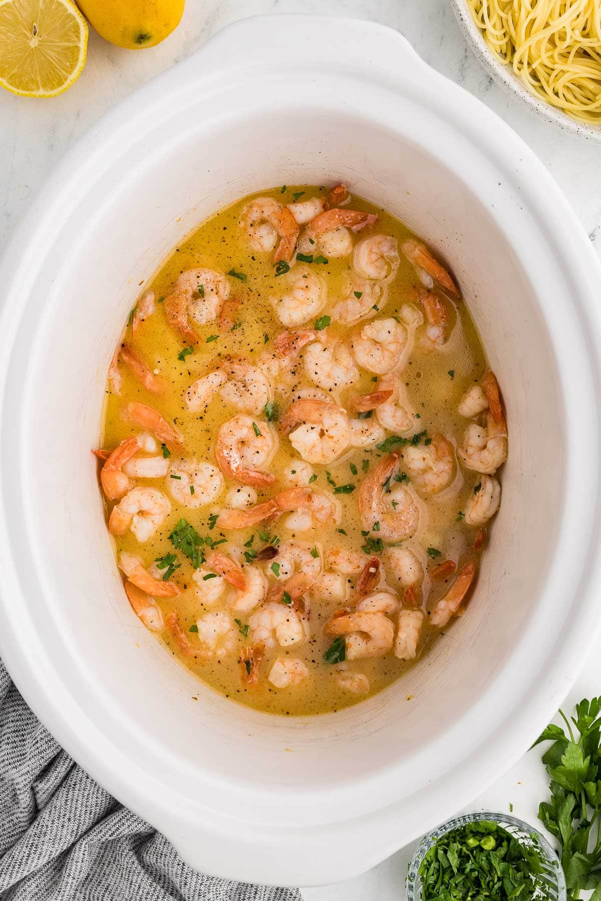 Garlic White Wine Shrimp