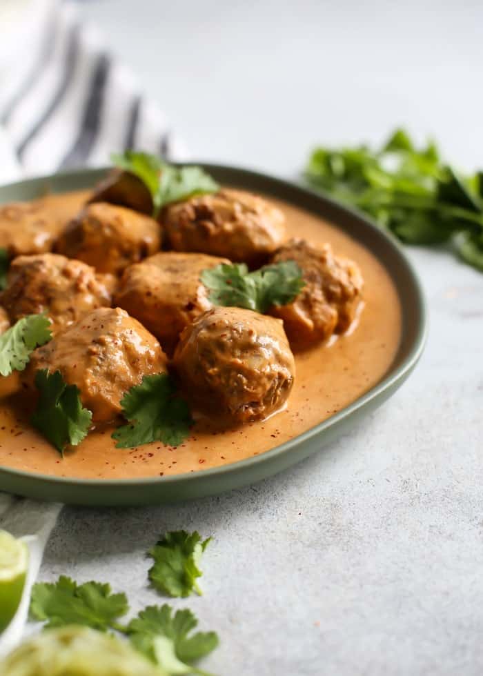 Thai Red Curry Meatballs