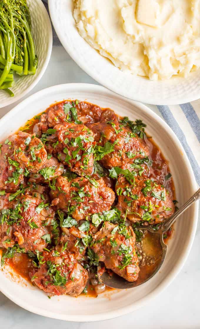 Chicken in Red Wine Cream