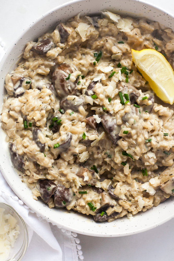 Brown Butter Mushroom Risotto