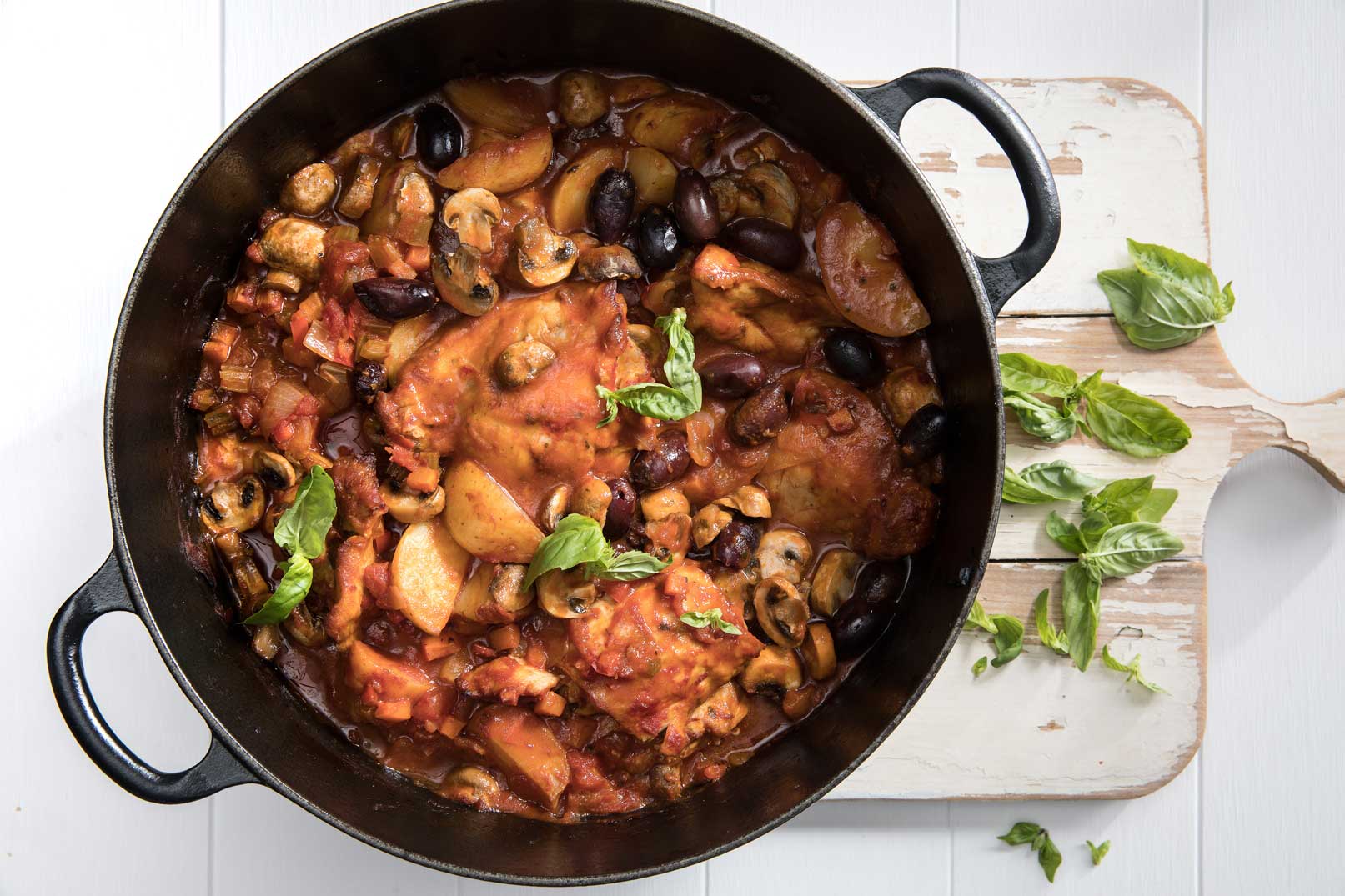 Chicken Cacciatore with Olives