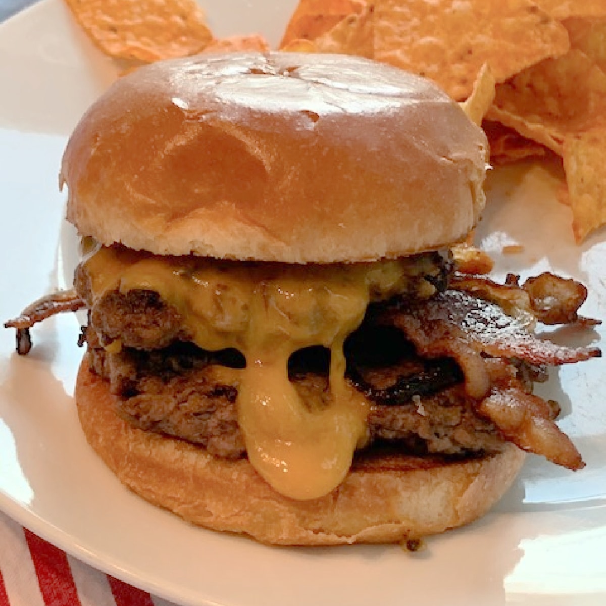 Bacon-Cheddar Smash Burger