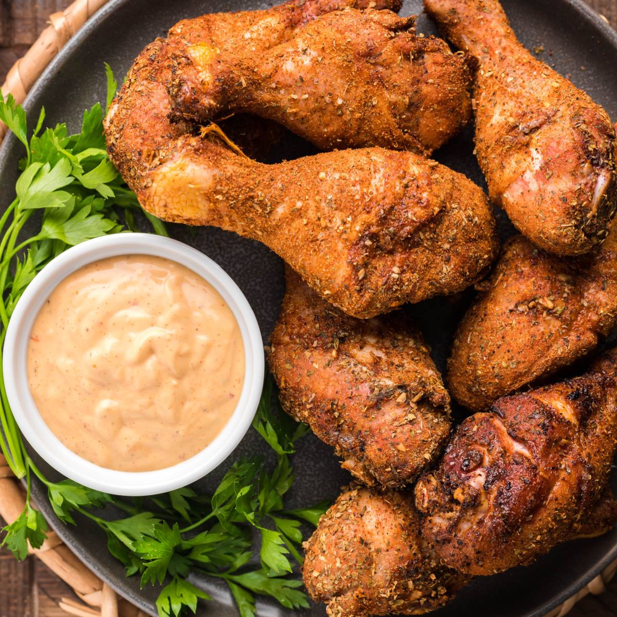 Dry Rub Smoky Drumsticks