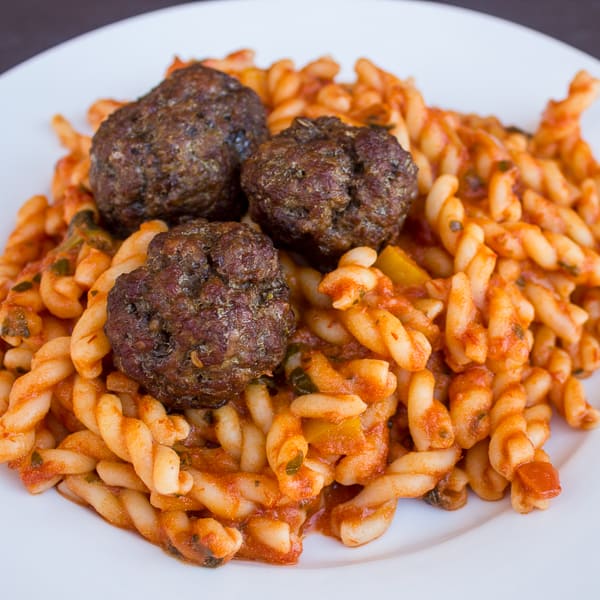 Meatball Marinara Fusilli