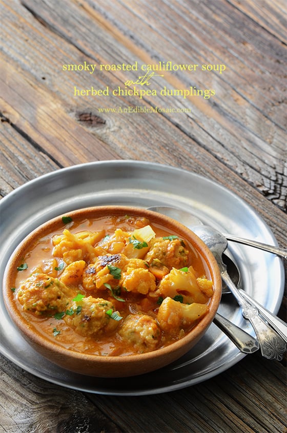 Smoky Roasted Cauliflower Soup