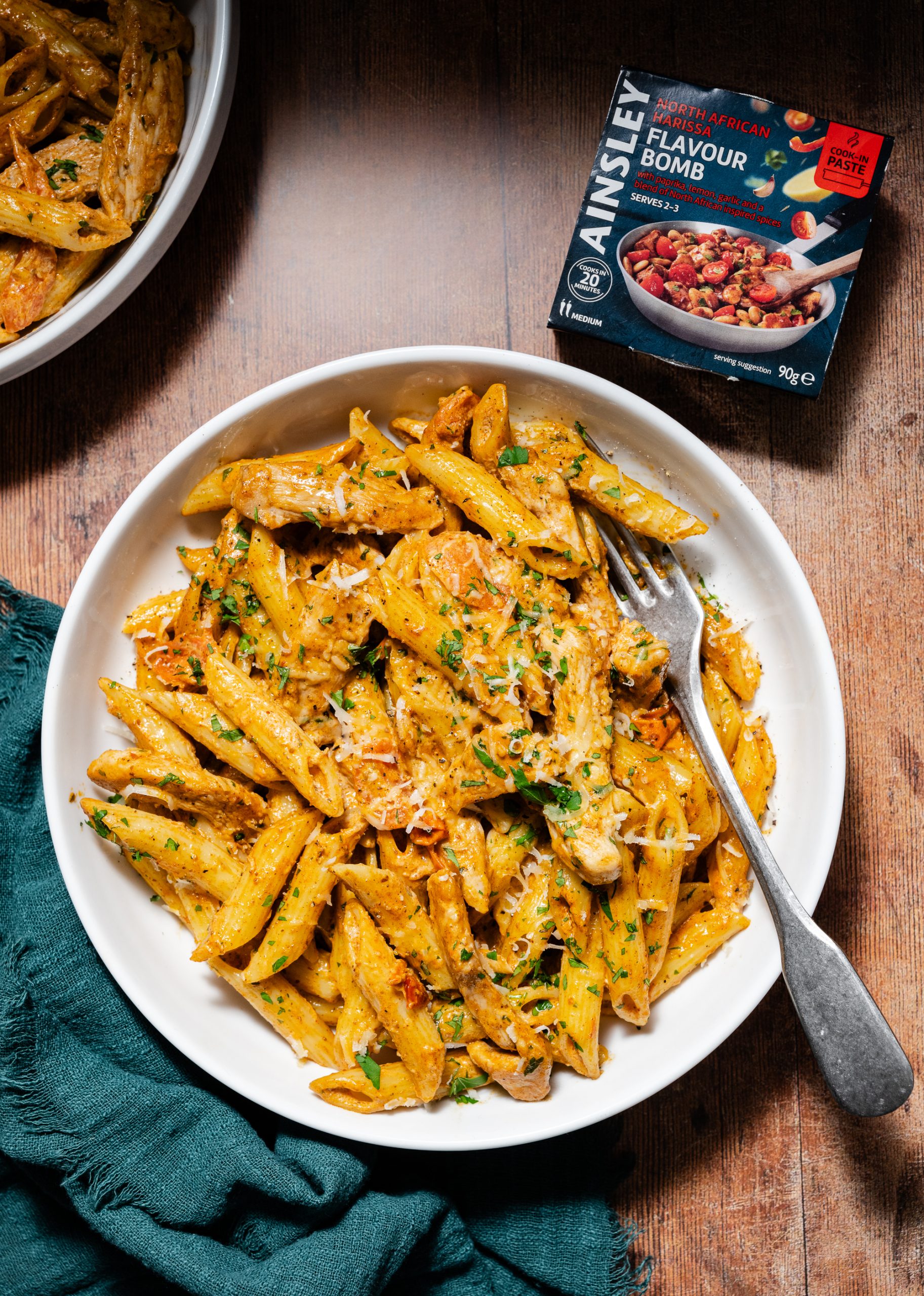 Harissa Spiced Pasta
