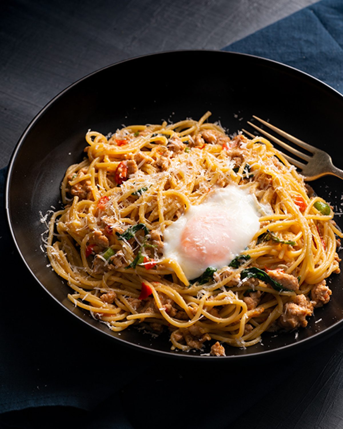 Thai Basil Pork Pasta