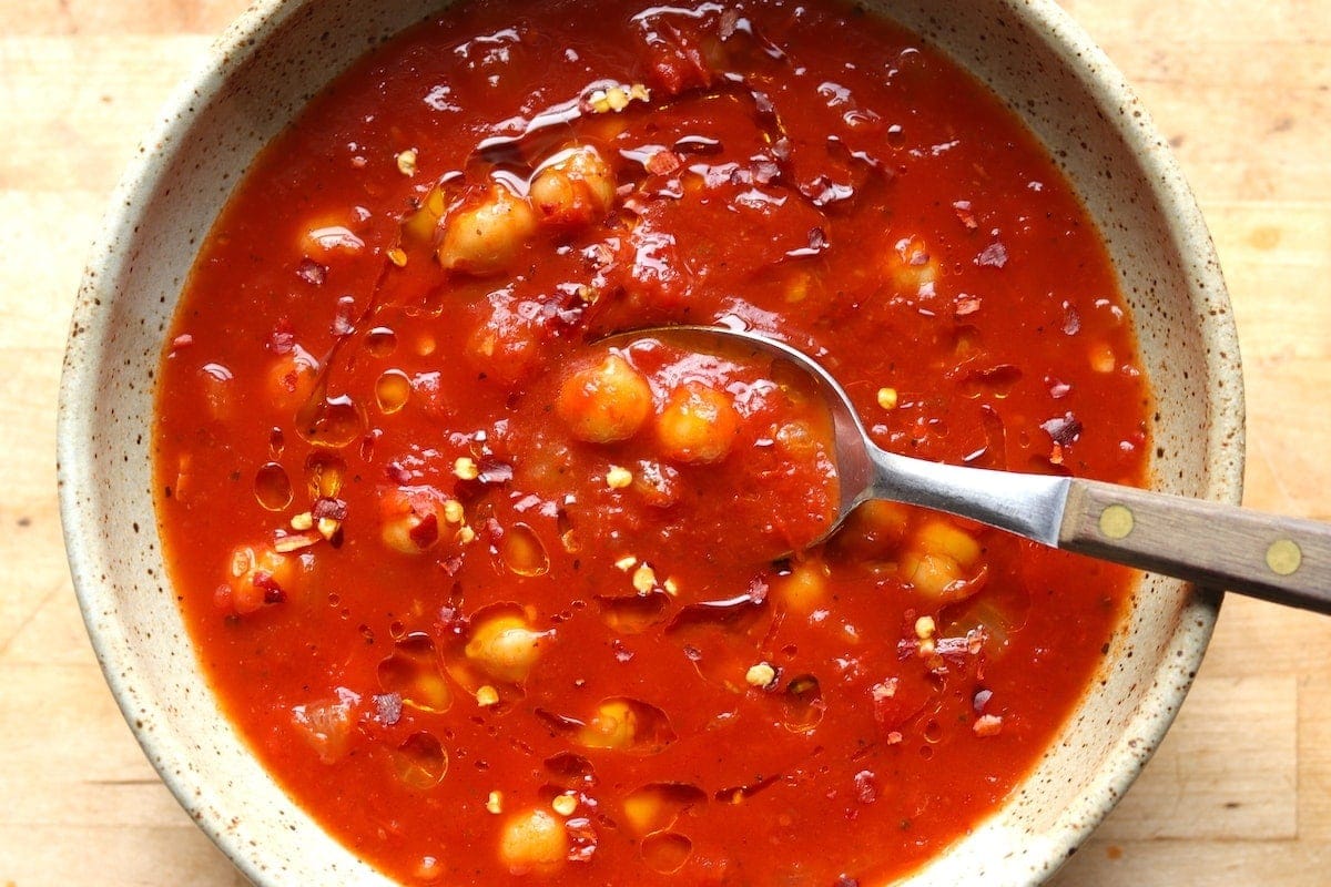 Spiced Chickpea Tomato Soup