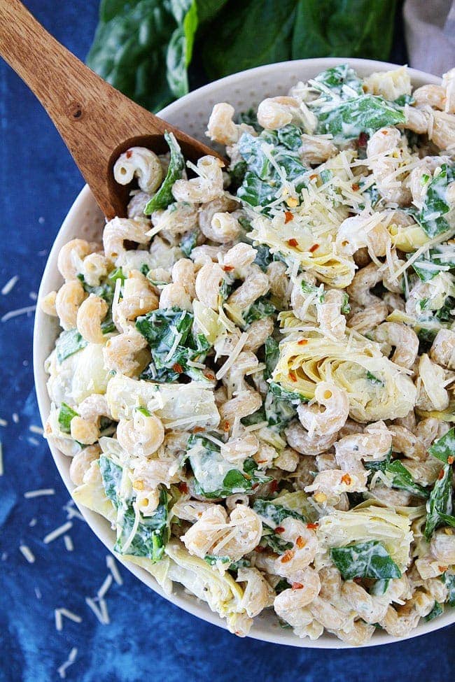 Spinach Artichoke Cream Pasta