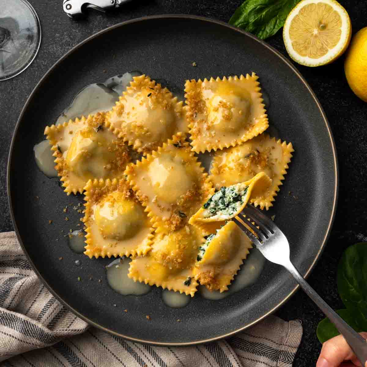 Spinach Ricotta Ravioli