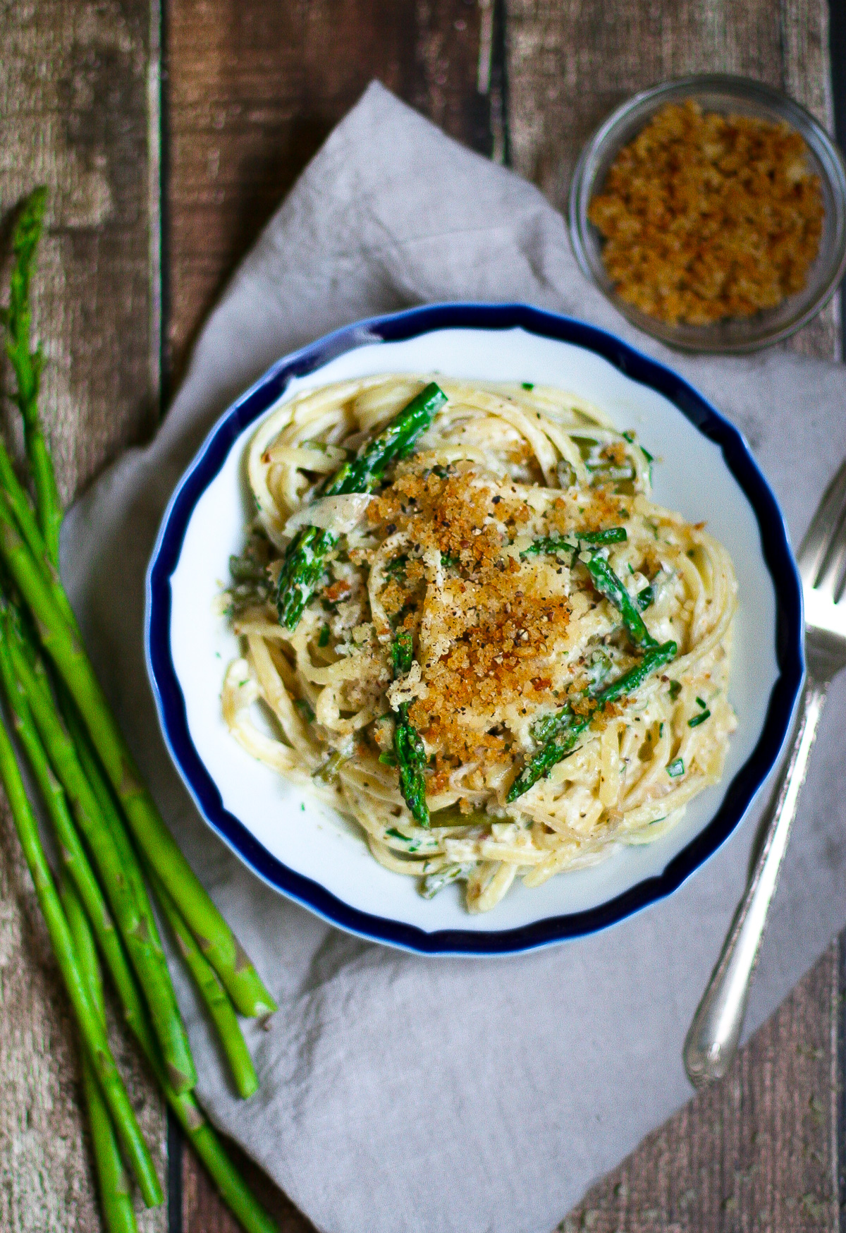 Creamy Garlic Asparagus Pasta