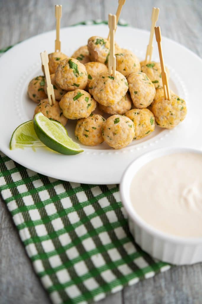 Sriracha Lime Chicken Meatballs