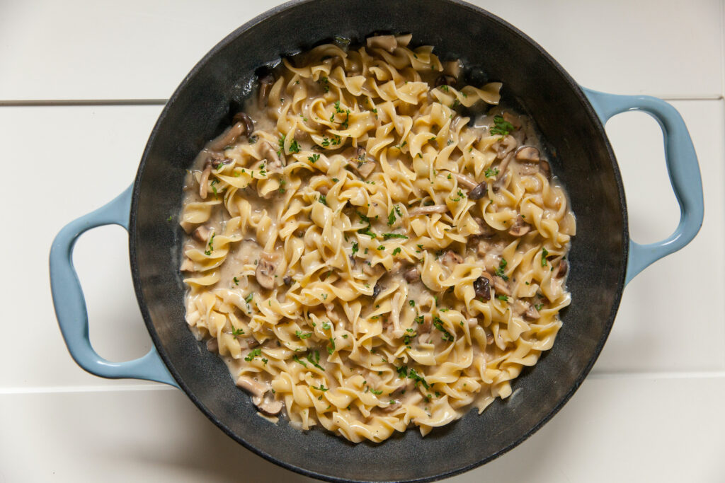 Creamy Horseradish Beef Pasta