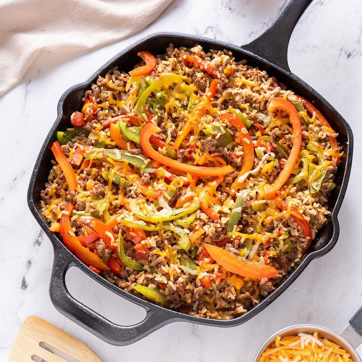 Lazy Stuffed Peppers Skillet