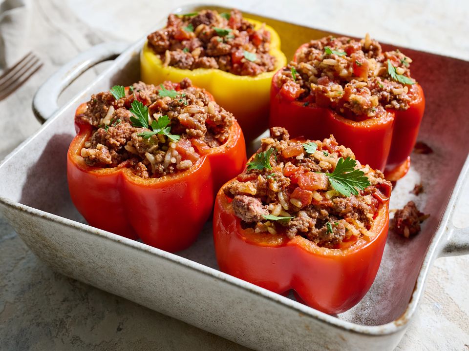 Beef Stuffed Bell Peppers