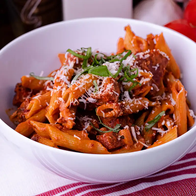 Sausage and Sun-Dried Tomato Penne