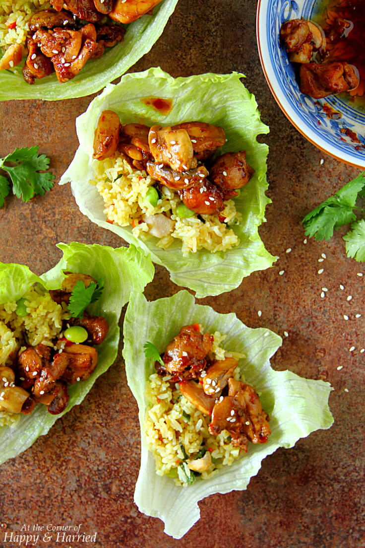 Chicken Lettuce Wrap Fried Rice