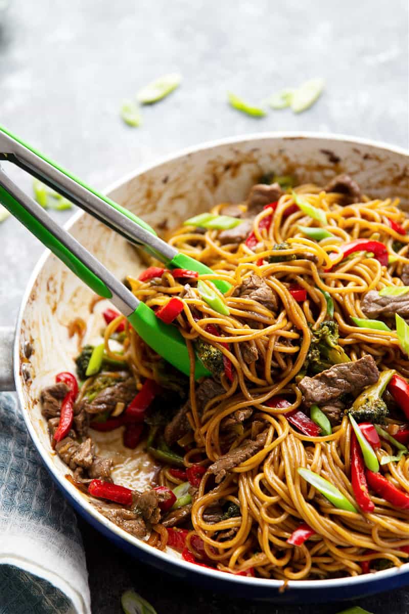 Teriyaki Glazed Beef Noodles