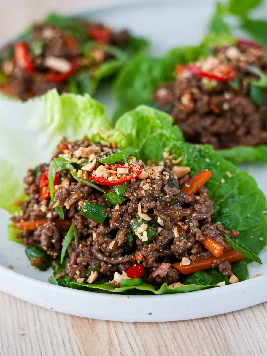 Asian Beef Lettuce Cups