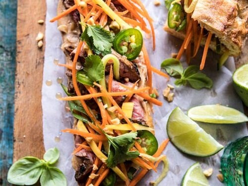 Thai Basil Beef Sandwiches