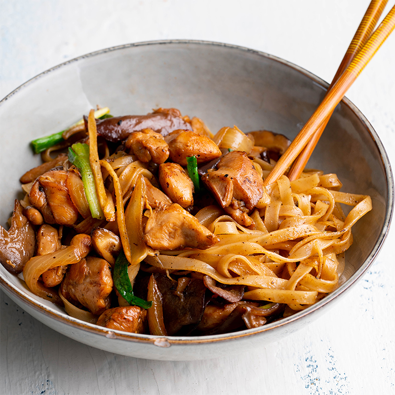 Asian-Inspired Soy Ginger Chicken Noodles