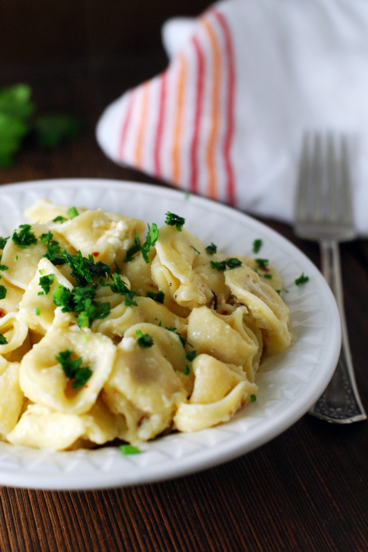 Tortellini Beef Toss With Garlic Oil