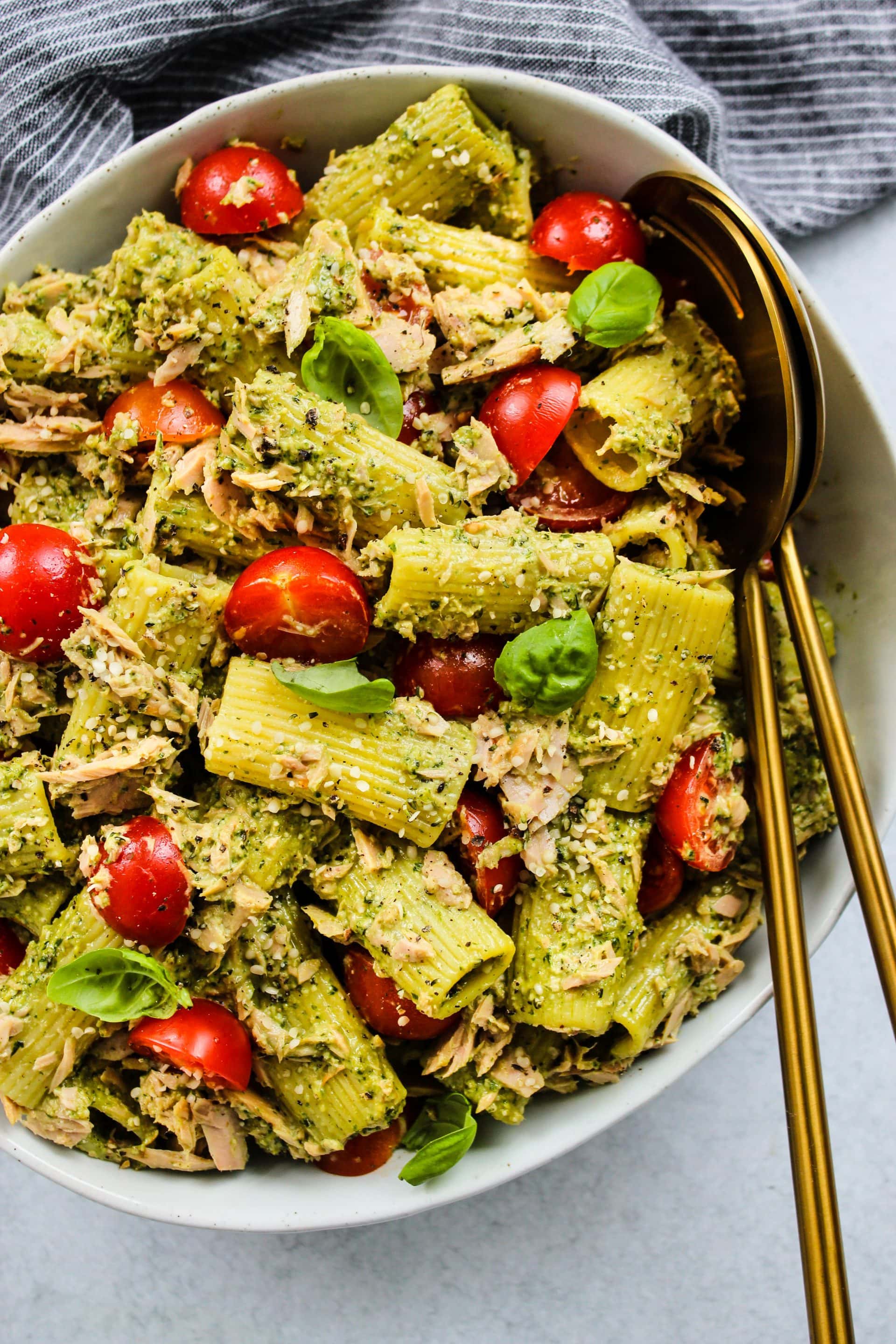 Pesto Tuna Pasta Salad