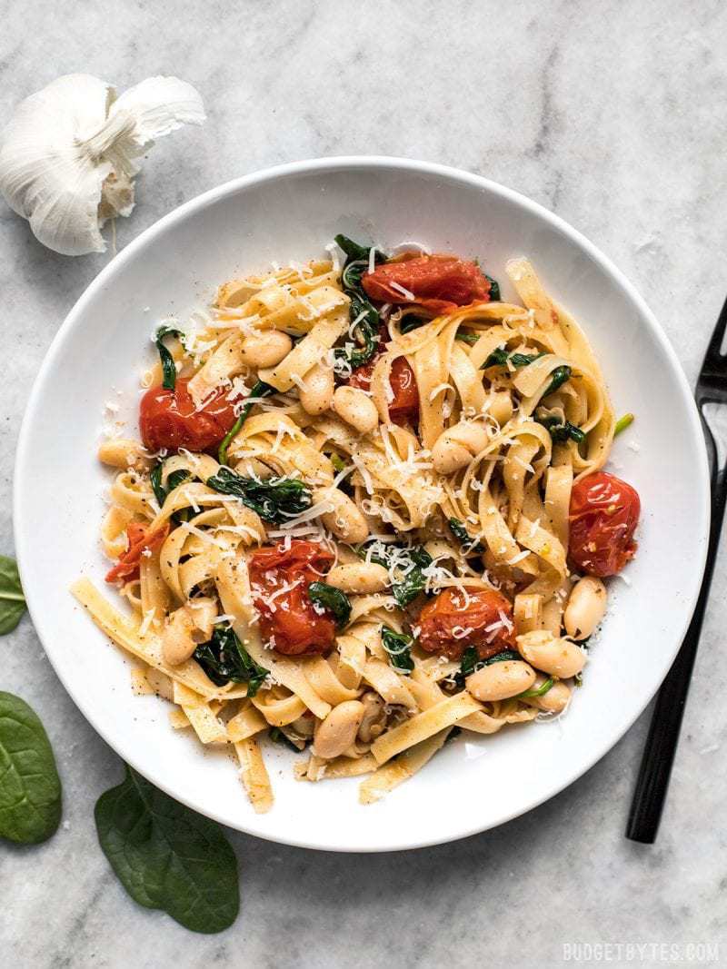 Tuscan White Bean Pasta
