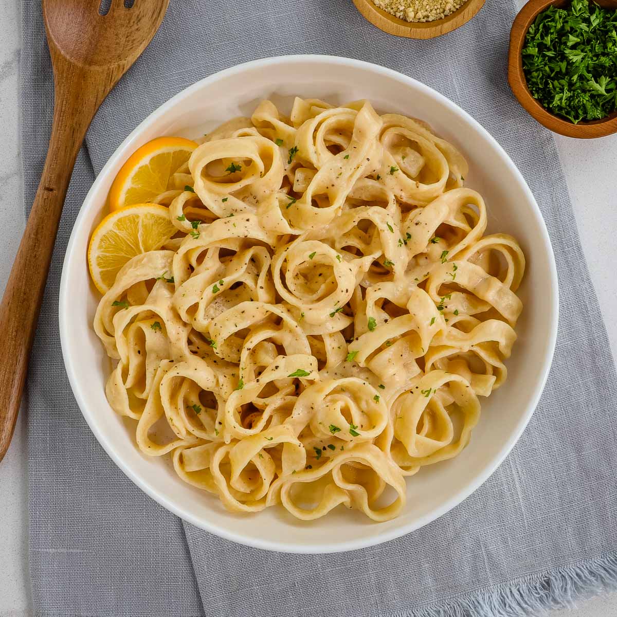 Chickpea Alfredo Pasta