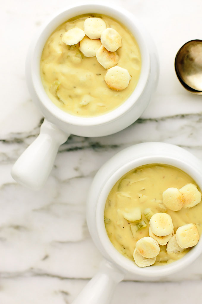 Vegan Celery Soup with Cashew Cream