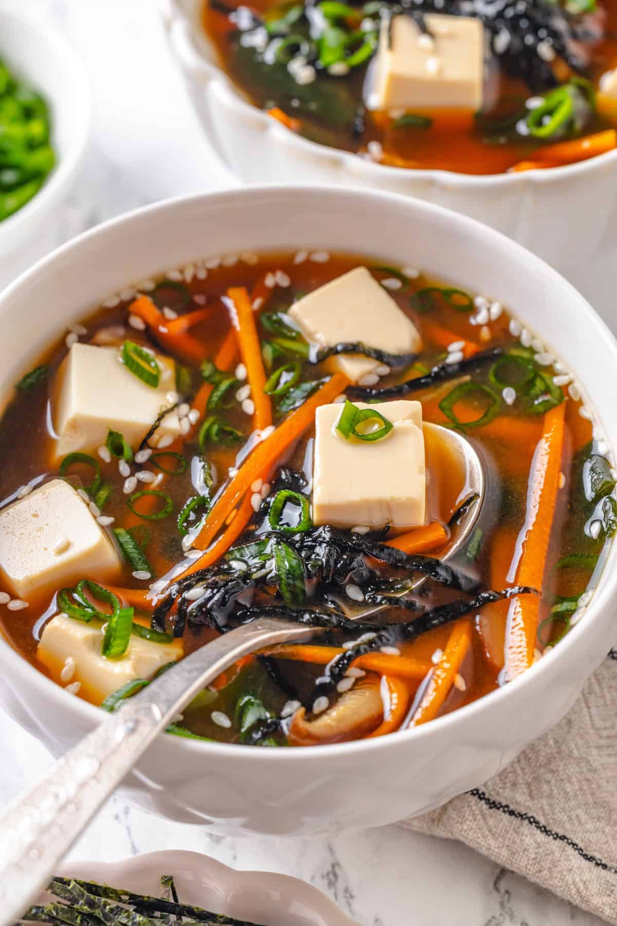 Miso Broth with Tofu