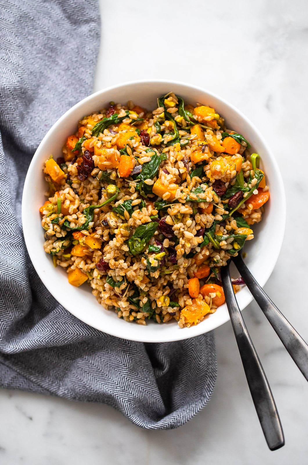 Farro With Roasted Vegetables