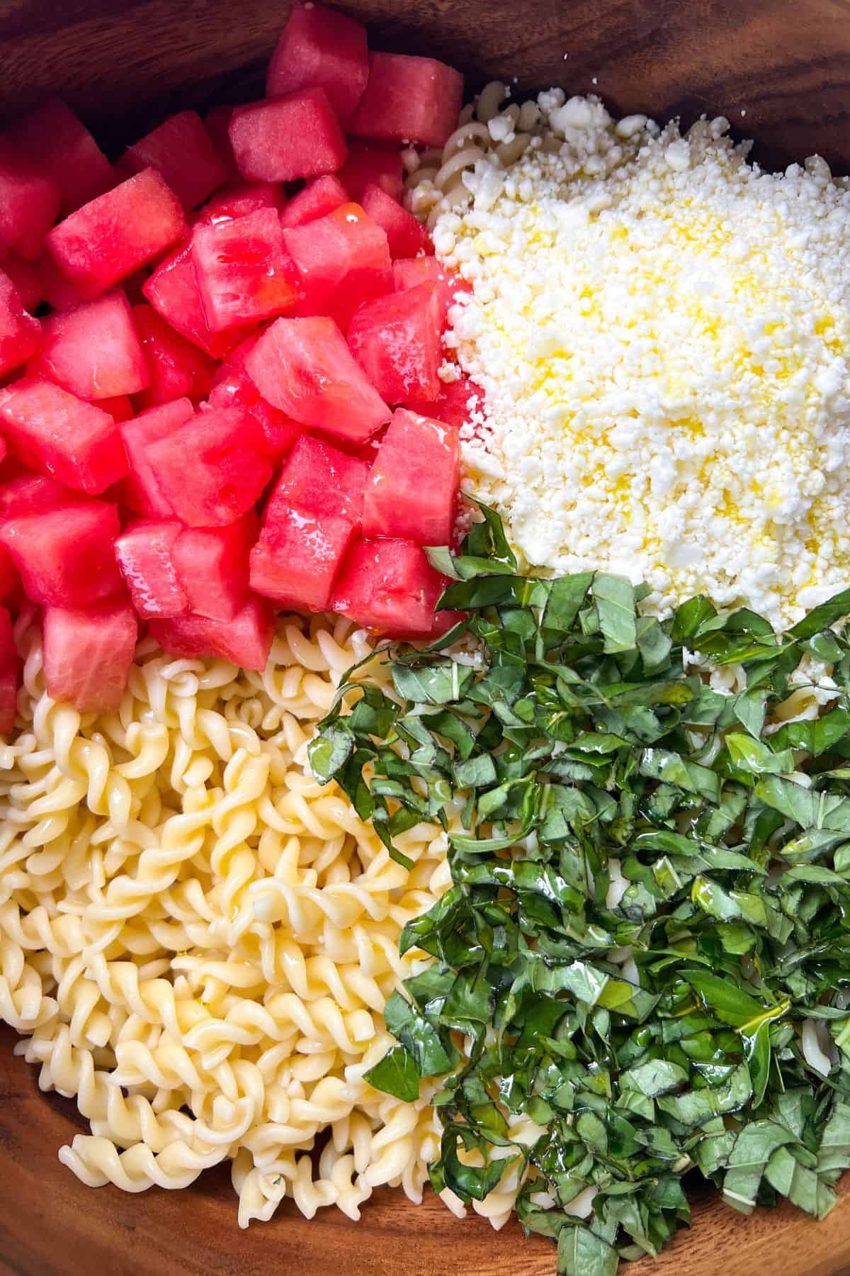 Feta Watermelon Pasta