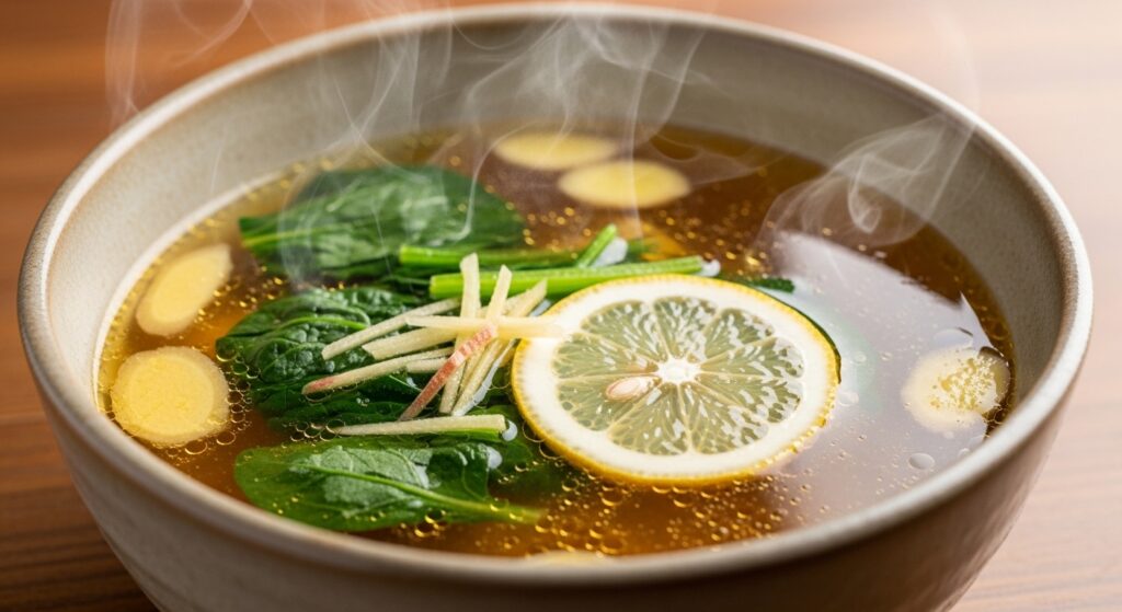 Lemon Ginger Cleansing Broth