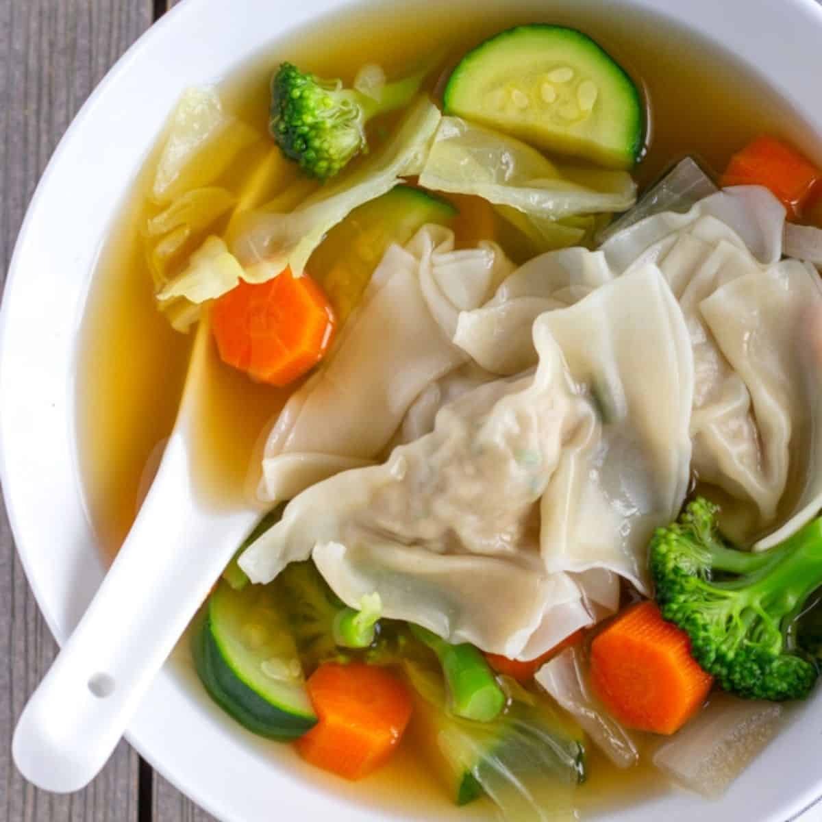 Wonton Soup Thai Style