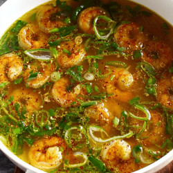 Miso Ginger Shrimp Broth
