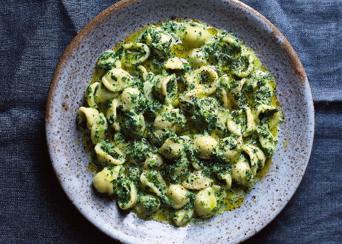 Orecchiette with Spinach and Ricotta