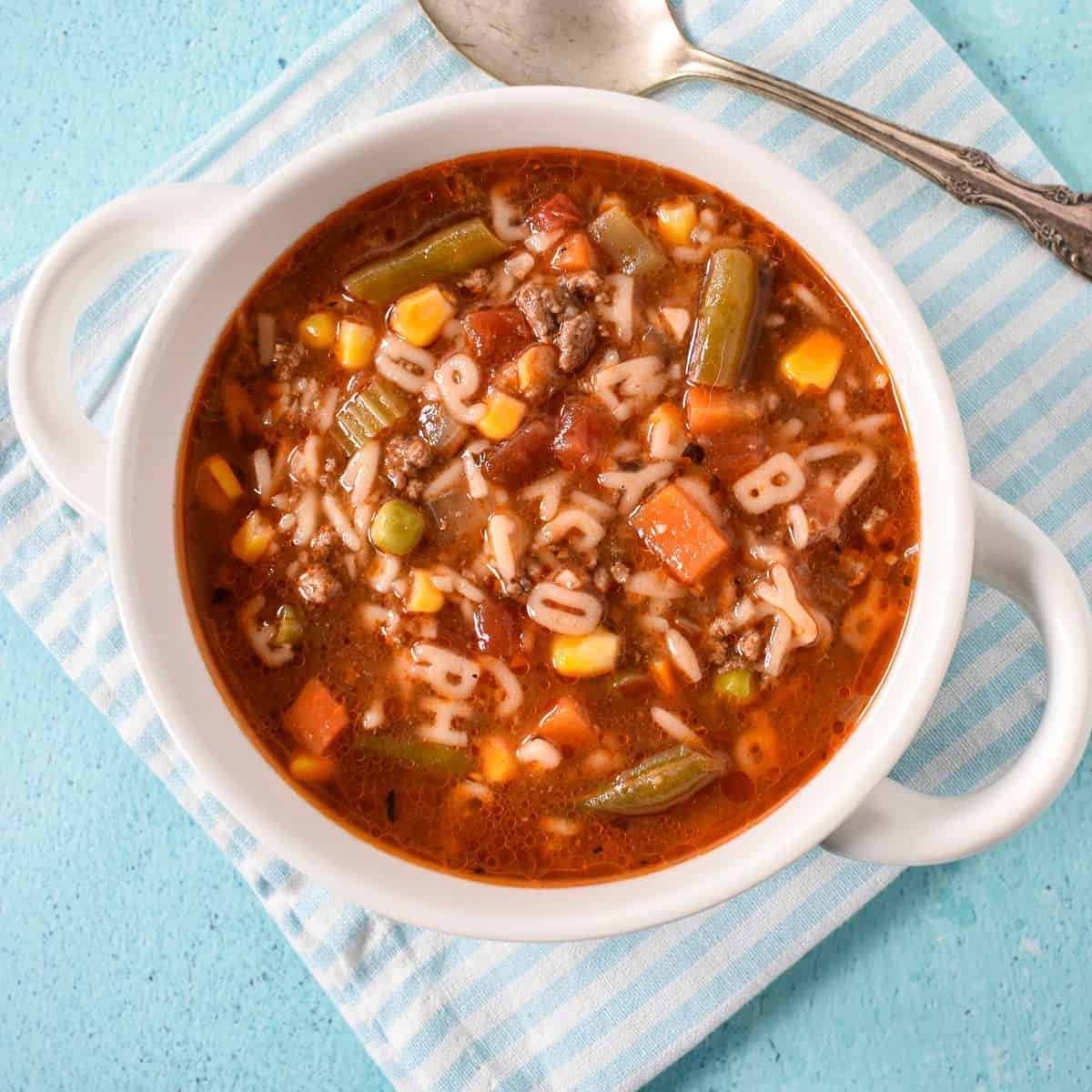 Beef Alphabet Soup