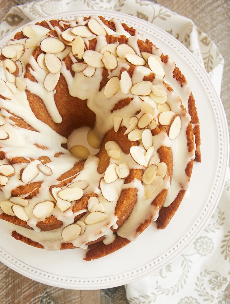 Almond Cake with Glaze