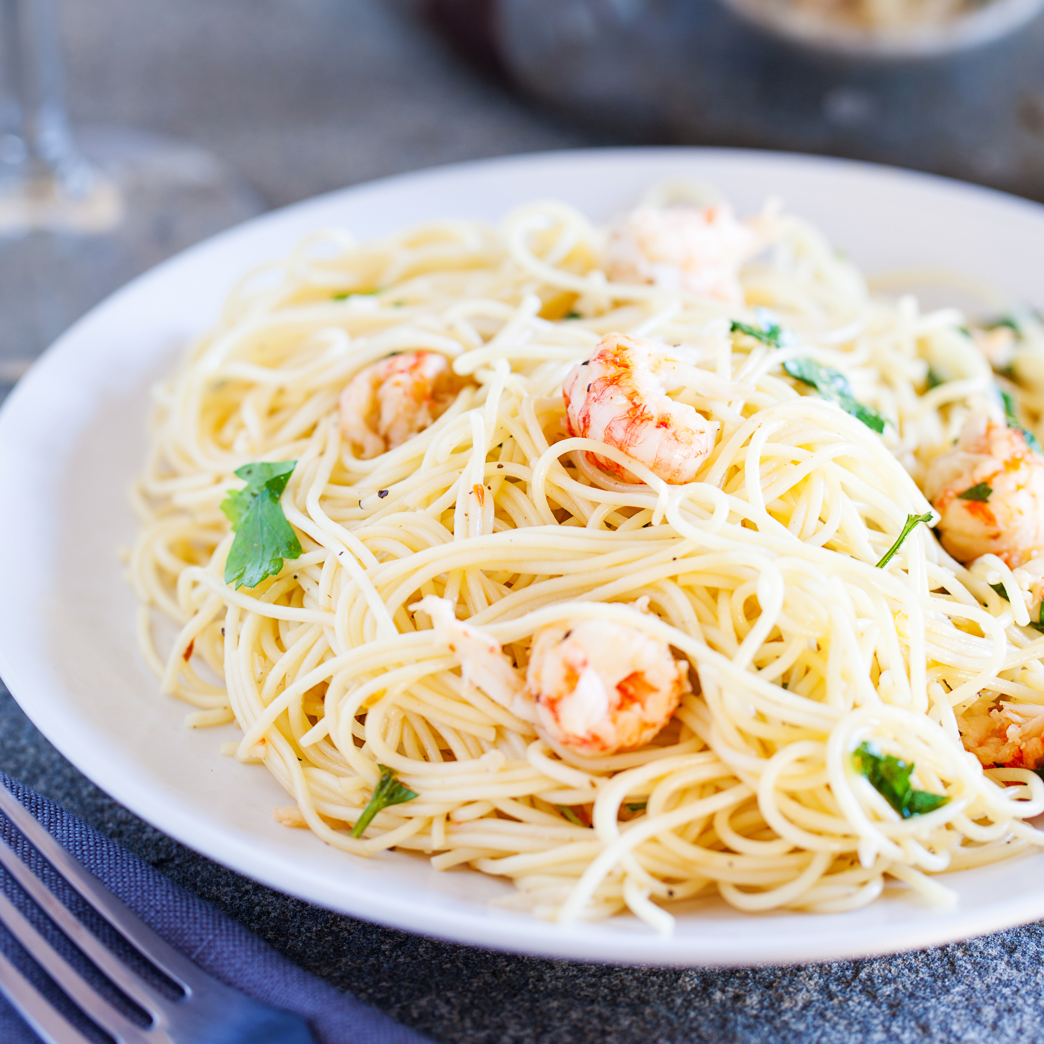 Capellini with Langoustines