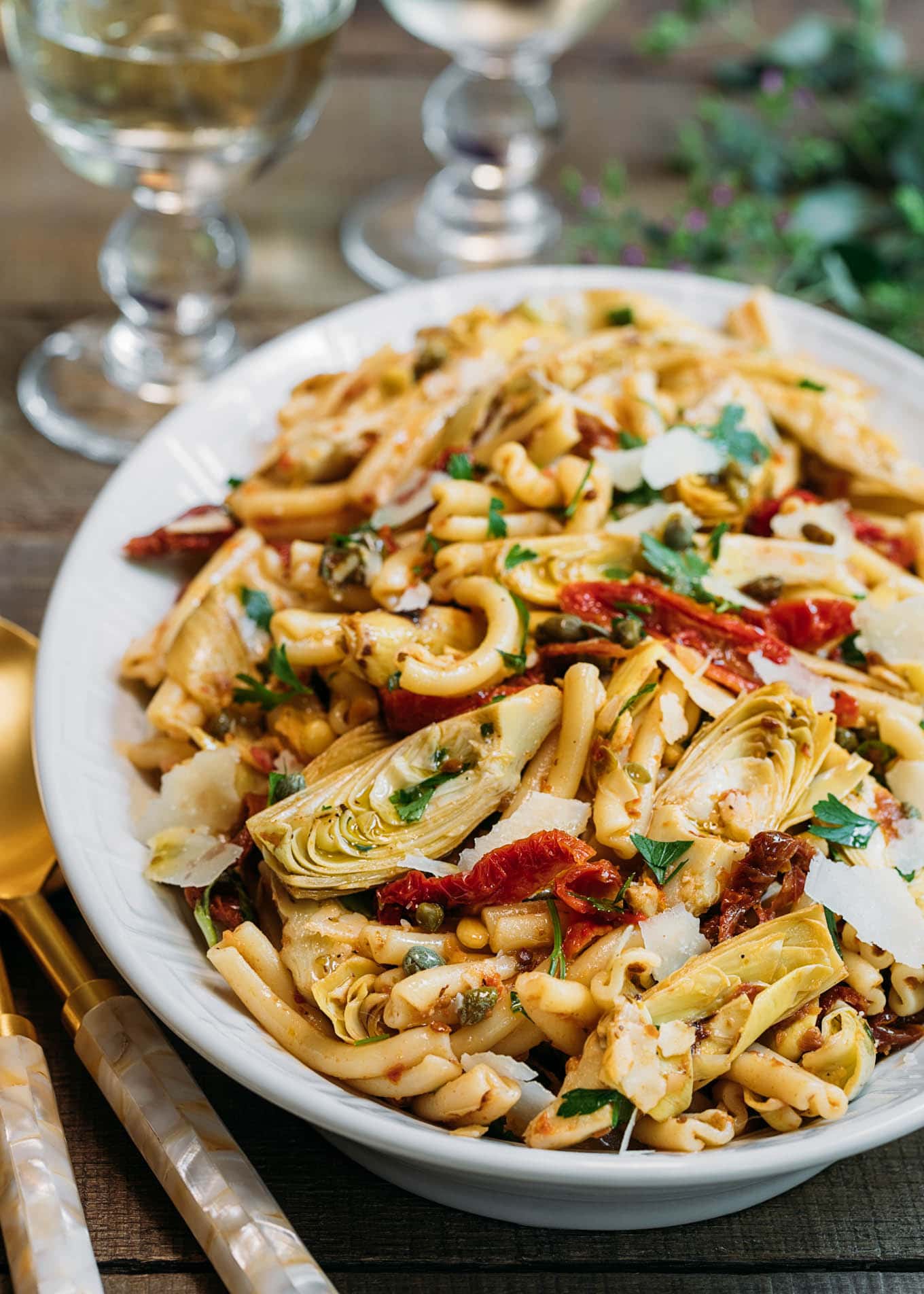 Sun-Dried Tomato Artichoke Penne