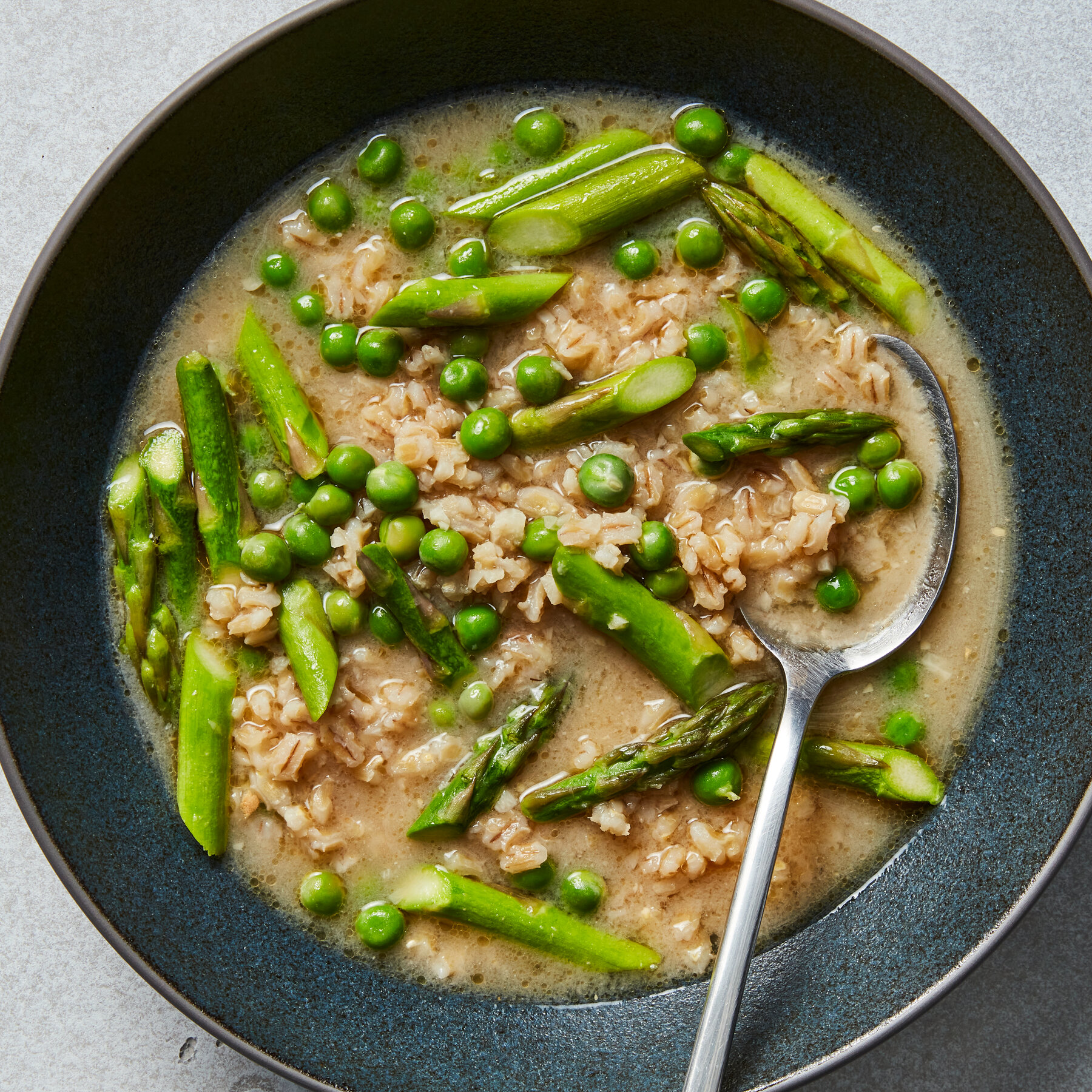 Spring Vegetable and Barley Soup