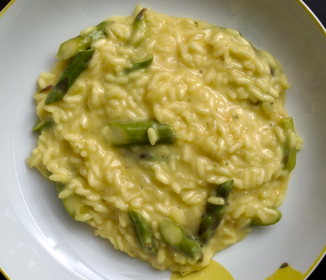Asparagus Saffron Risotto Pasta