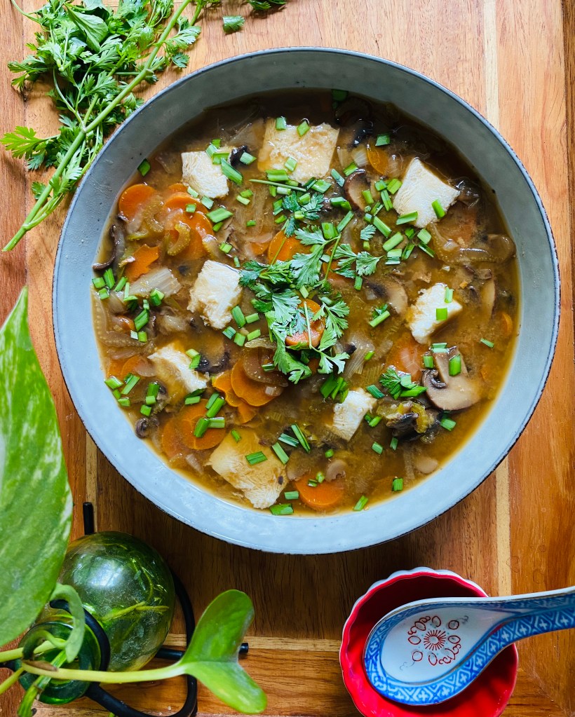 Miso Ginger Vegetable Broth