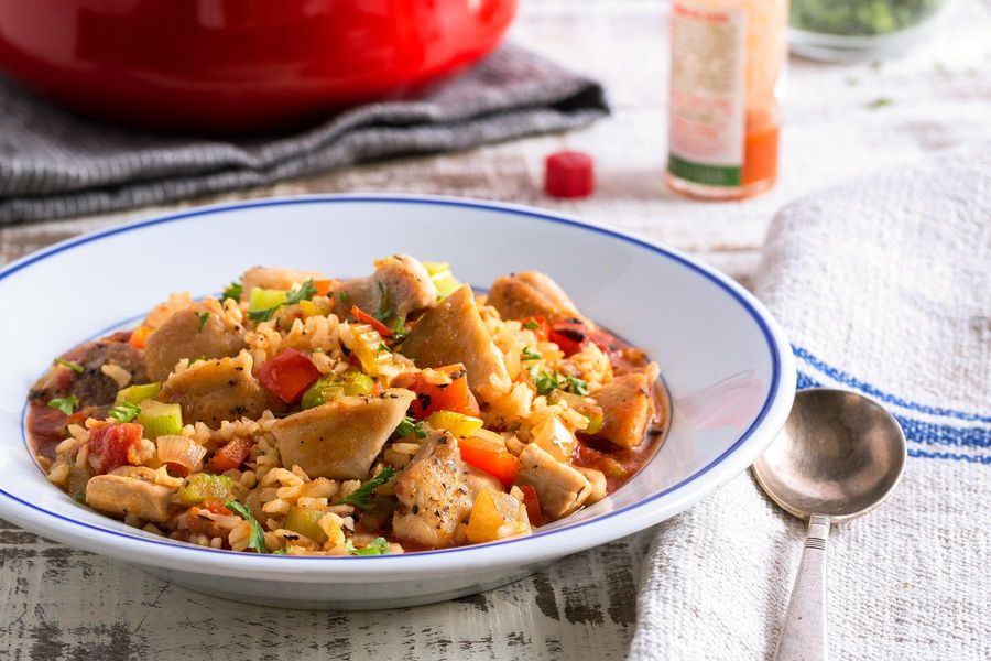 Creole Chicken Jambalaya Rice