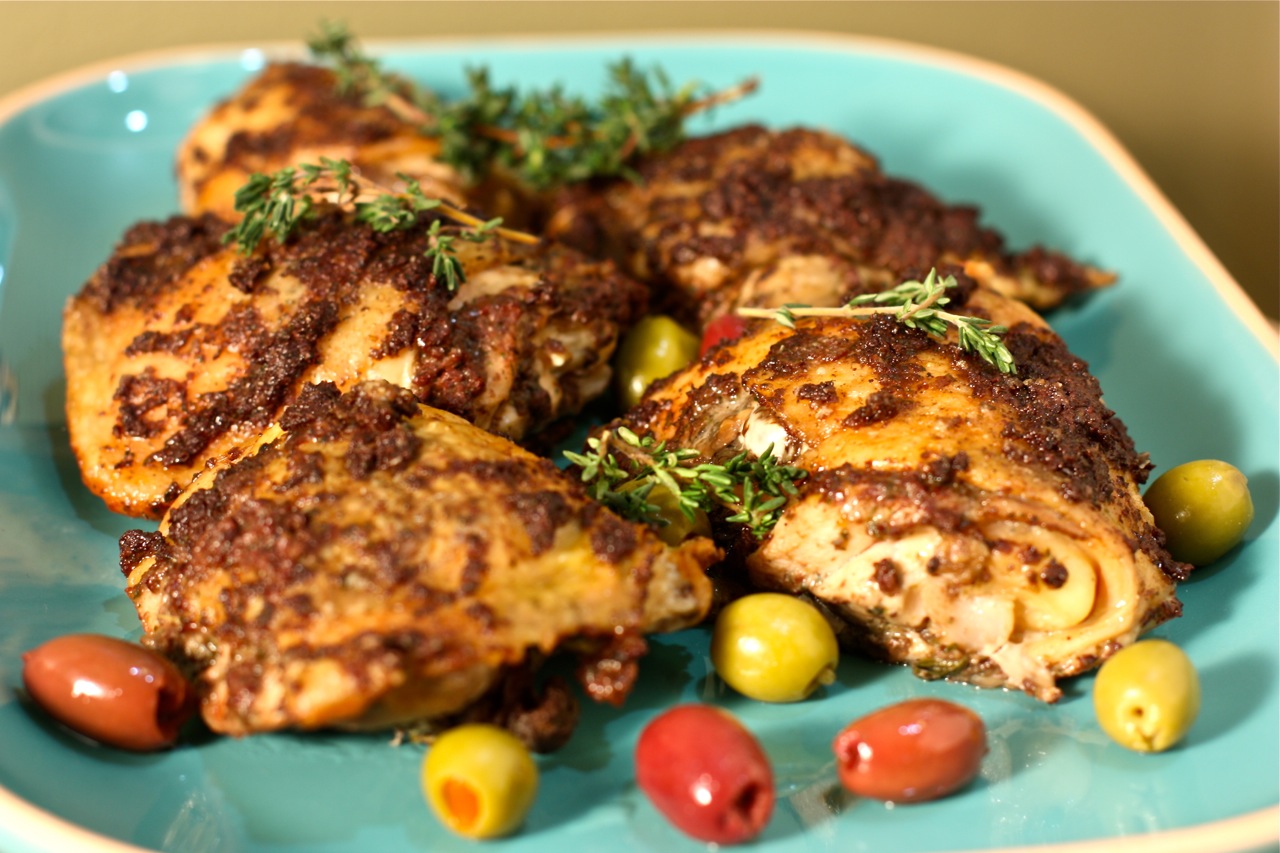 Olive Tapenade Baked Chicken