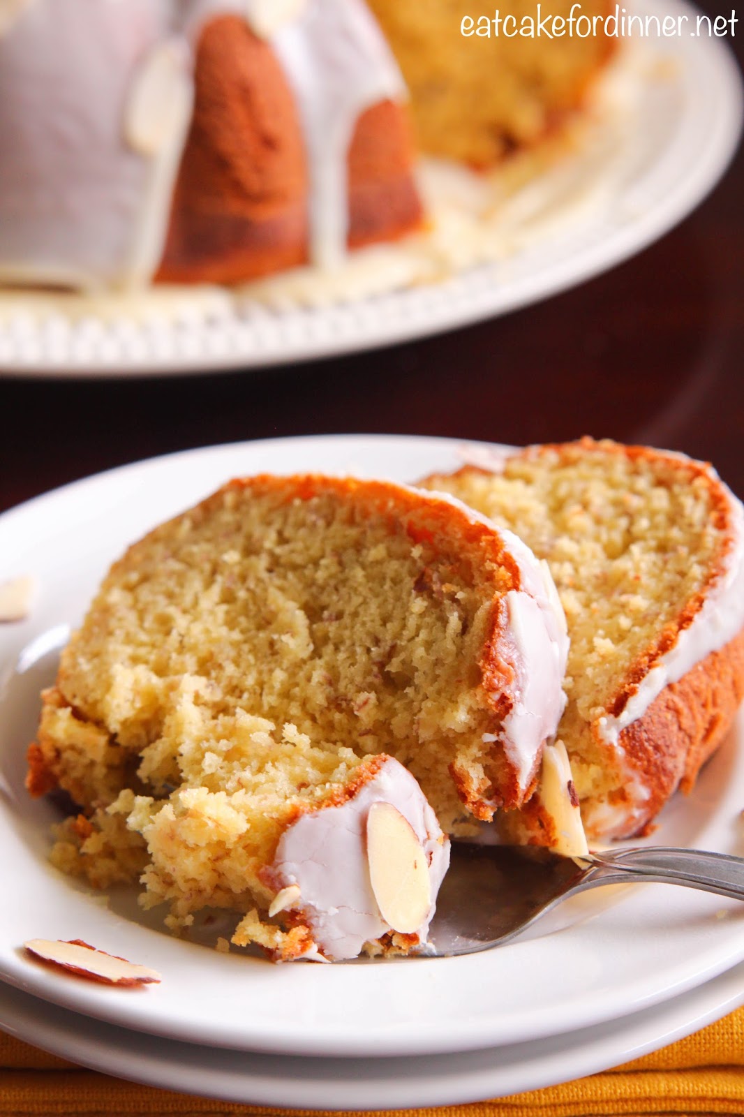White Chocolate Banana Bundt