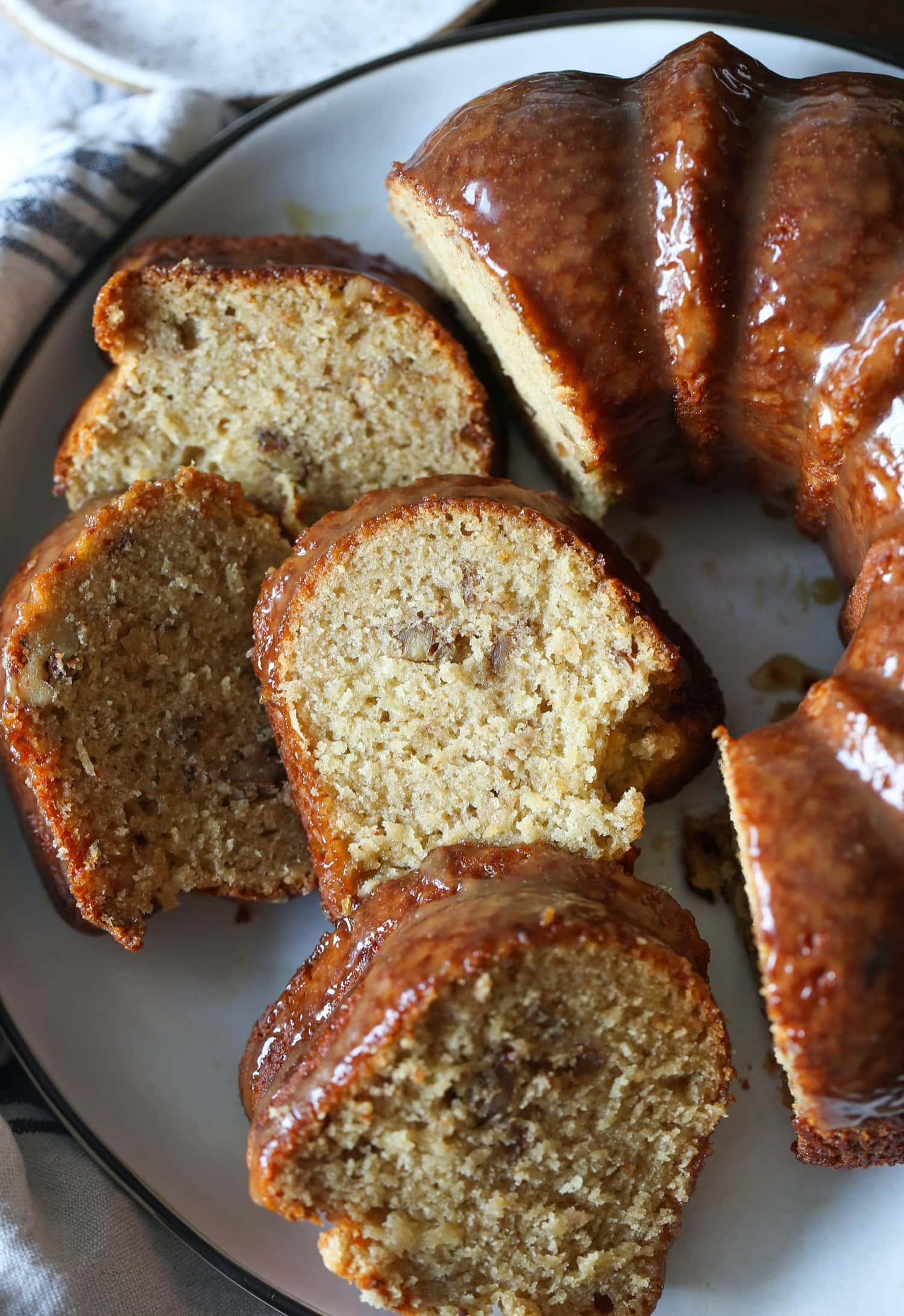 Classic Moist Banana Bundt Cake