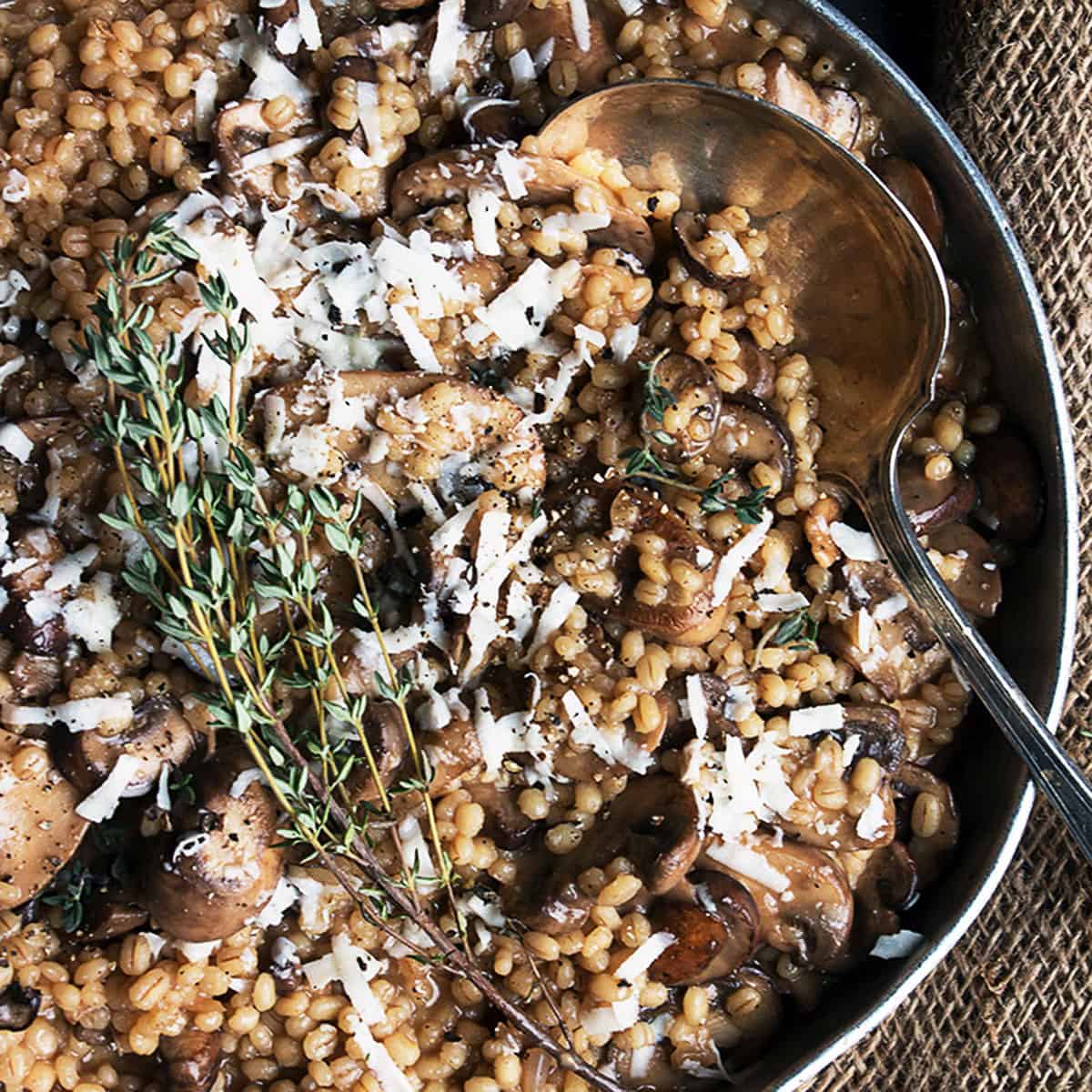 Creamy Mushroom Barley