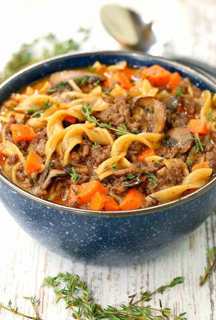 Mushroom Beef Soup
